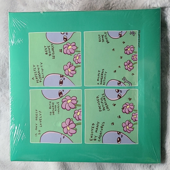 Strange Planet Box Alien 8" Spring Flowers & Bees Art Wall Print - Picture 1 of 1